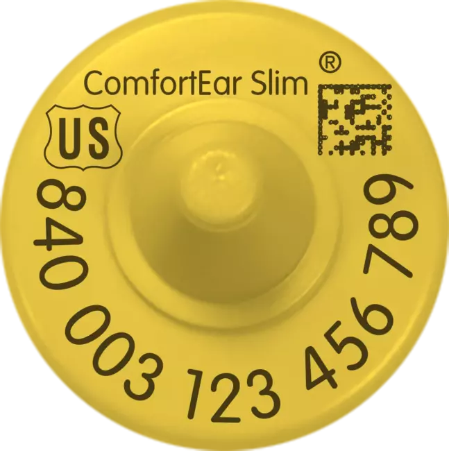 Z-Tag ComfortEar Slim RFID USDA 840 FDX Buttons - Tamperproof - Sequential Strips (25/bag)