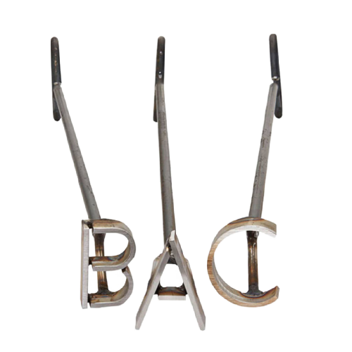 L&H Stainless Steel Branding Iron - Letter Set (A-Z) - 26 Iron Set