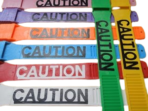 Bock Multi-Loc Custom Leg Band - "CAUTION"