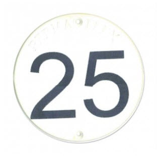 Large Round Numbered Row Tag - Style #7366 Vineyards, Orchards, Trees, Equipment & Industrial Tag