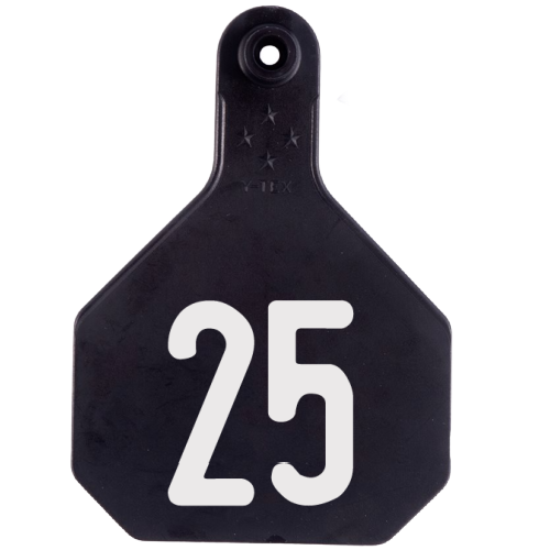 Y-Tex AA Large 4* Numbered 1 Side Tag - Female Tag Only