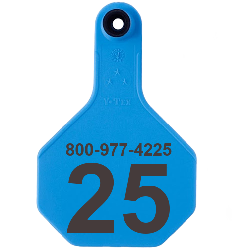 Y-Tex AA Medium 3* Custom 1 Side Tag - Female Tag Only