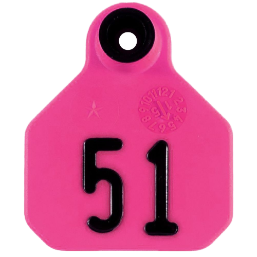 Y-Tex AA Mini 1* Numbered 2 Sides Tag - Female Tag Only