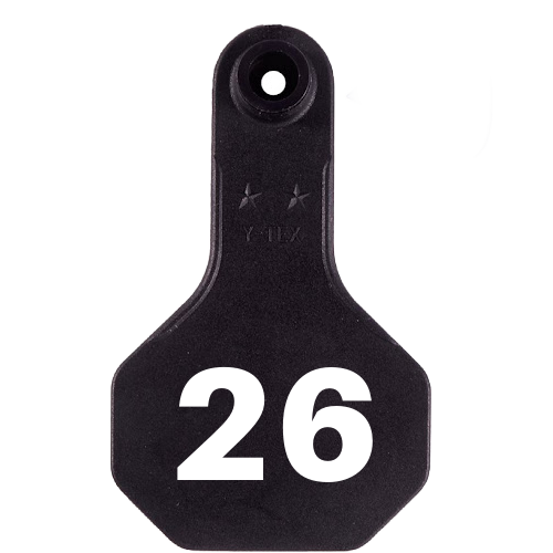 Y-Tex AA Small 2* Numbered 2 Sides Tag - Female Tag Only