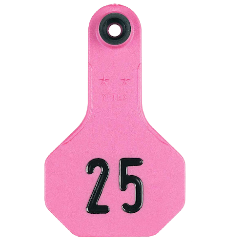 Y-Tex AA Small 2* Numbered 2 Sides Tag - Female Tag Only