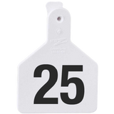 Z-Tag Bag of Z1 1-Piece Calf Pre-Numbered Tags (25/bag)