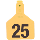 Z-Tag Bag of Z1 1-Piece Calf Pre-Numbered Tags (25/bag)