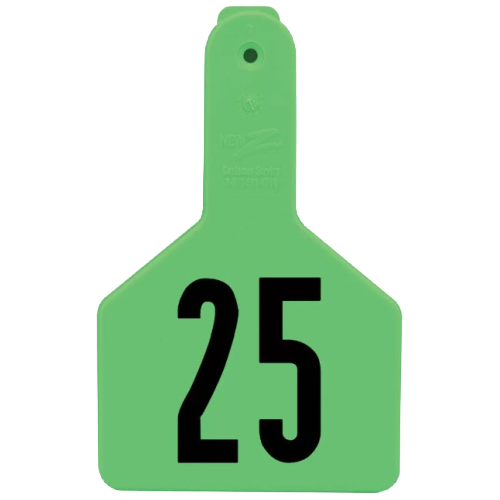 Z-Tag Z1 1-Piece Long Neck Calf Numbered 2 Sides Tag