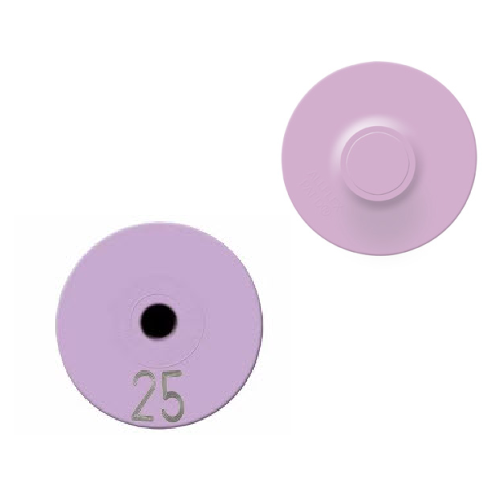 Allflex Global Numbered Male Button with Blank Female Round - Tamperproof - Set