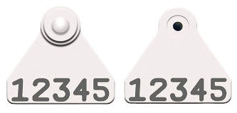 Allflex Global Sheep Mini Numbered 1 Side Female Tag with Numbered Male Tag - Set