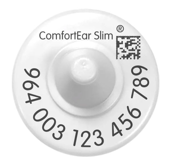 Z-Tag TSU Bag of MF13 Cattle Tissue Sampling Units Paired With A Numbered 1 Side Ear Tag And Matched ComfortEar F4S 964 HDX Button (4/bag)