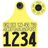 Allflex Global Maxi Custom 1 Side Tag With Button - Tamperproof - Matched Set - FDX