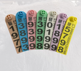 Ultra High Frequency UHF Numbered 1 Side Strip Tag With Button