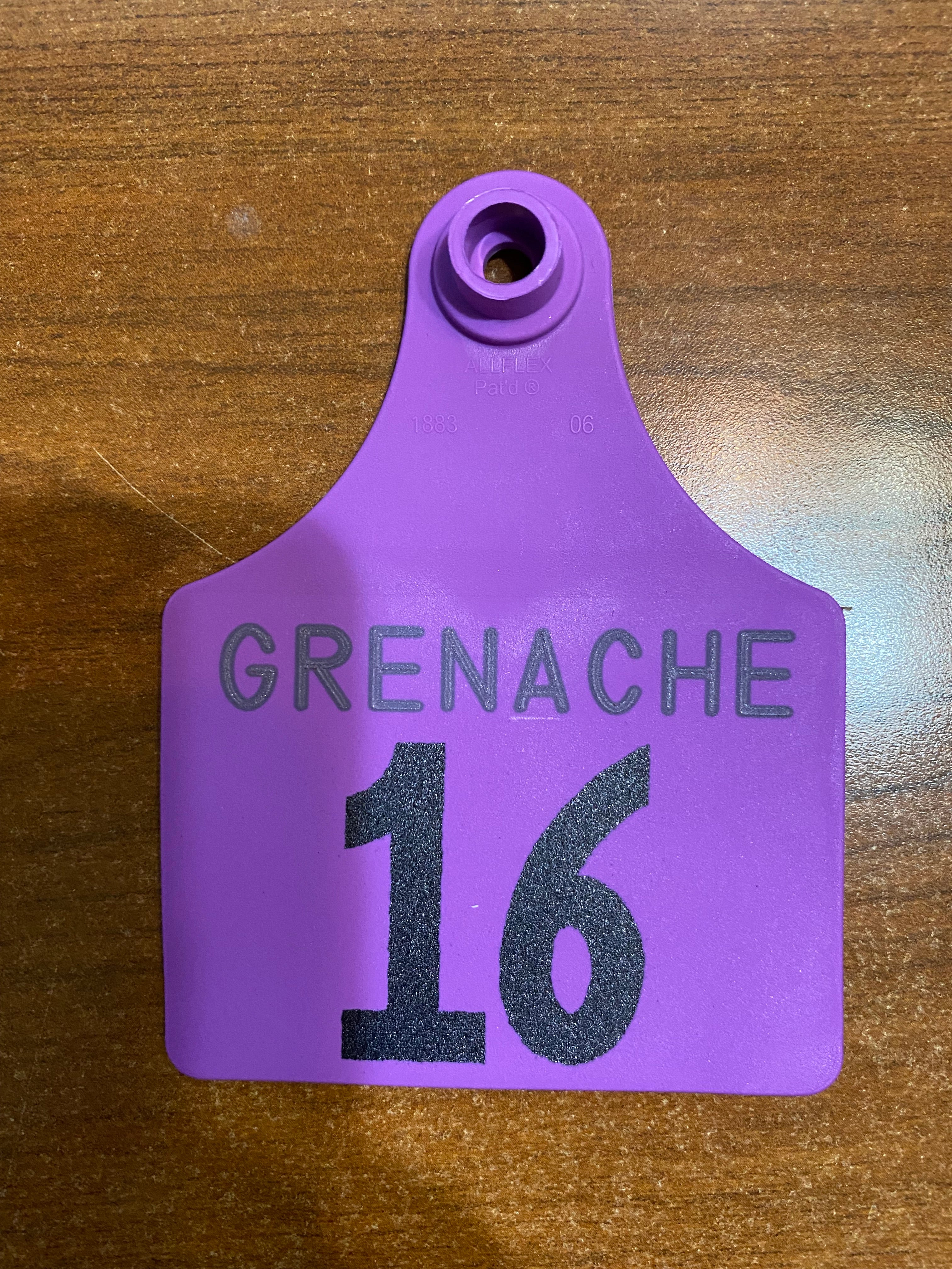 ALLFLEX Maxi PURPLE GRENACHE #16-21 Custom Row Tag In Stock